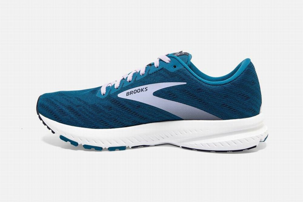 Chaussures Running Brooks Launch 7 Bleu Marine / Bleu / Violette Femme | NUH-40019772