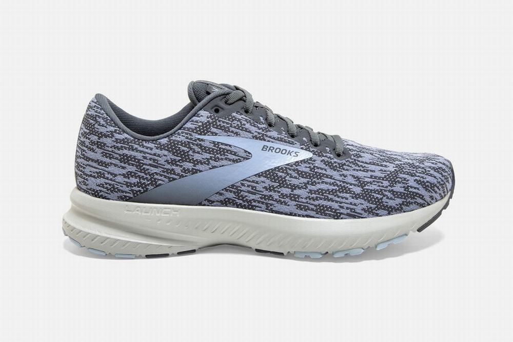 Chaussures Running Brooks Launch 7 Grise / Bleu Femme | JBN-82575674