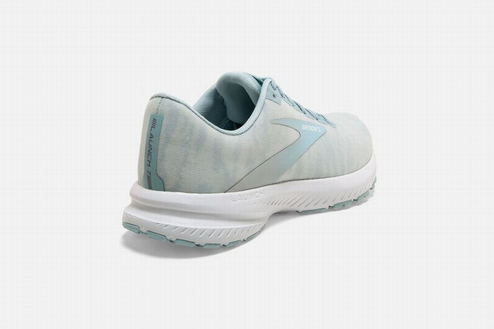 Chaussures Running Brooks Launch 7 Bleu / Blanche Femme | GZK-73080361