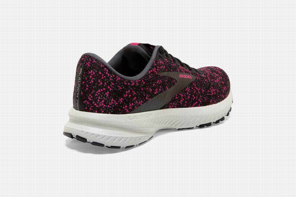 Chaussures Running Brooks Launch 7 Noir / Rose Femme | ETV-03498646