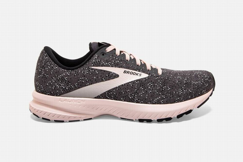 Chaussures Running Brooks Launch 7 Noir / Violette Femme | ZML-82289390