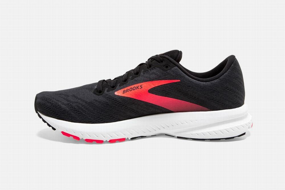 Chaussures Running Brooks Launch 7 Noir / Corail Femme | IQS-61373703