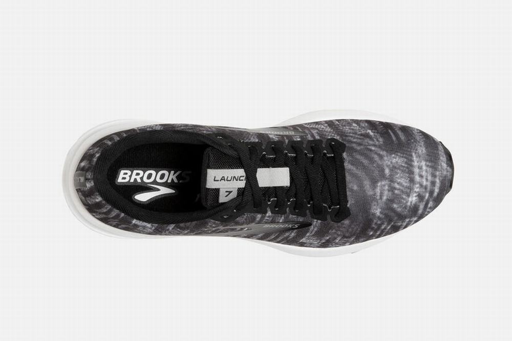 Chaussures Running Brooks Launch 7 Noir / Grise / Blanche Femme | ANE-01326666