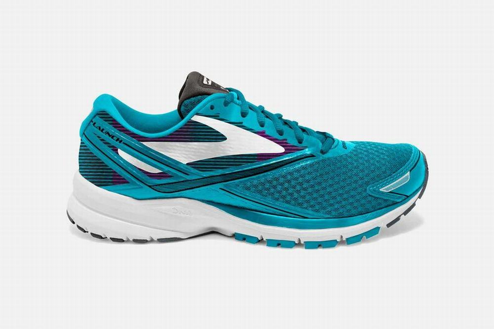 Chaussures Running Brooks Launch 4 Bleu Femme | DVI-55565636