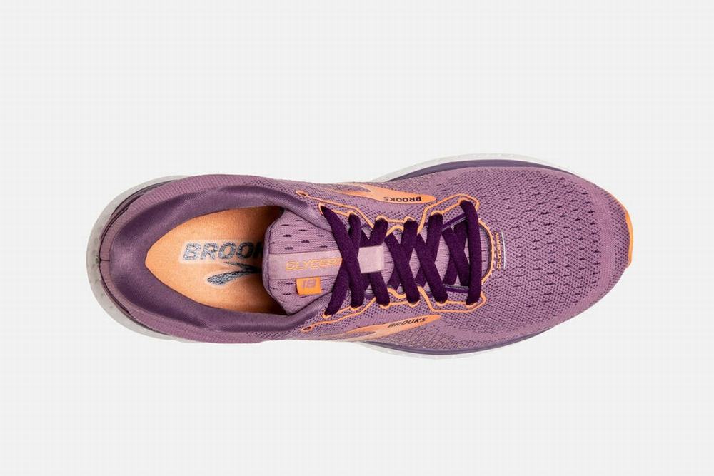 Chaussures Running Brooks Glycerin 18 Violette Femme | QAW-28979465