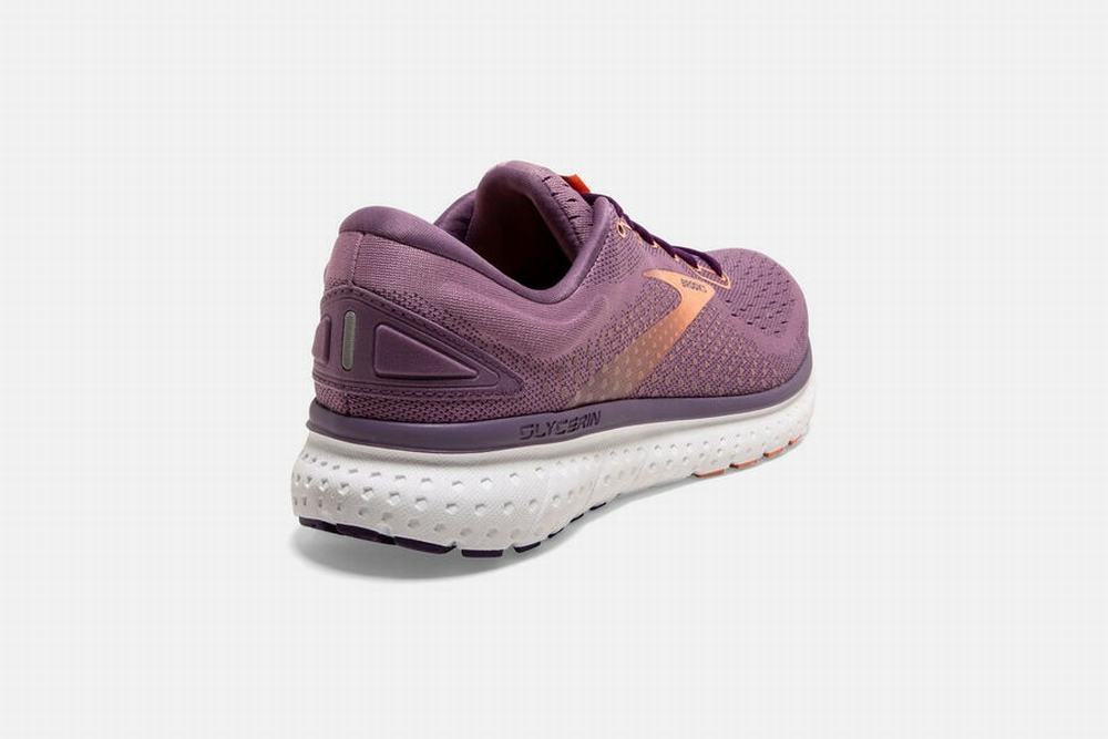 Chaussures Running Brooks Glycerin 18 Violette Femme | QAW-28979465