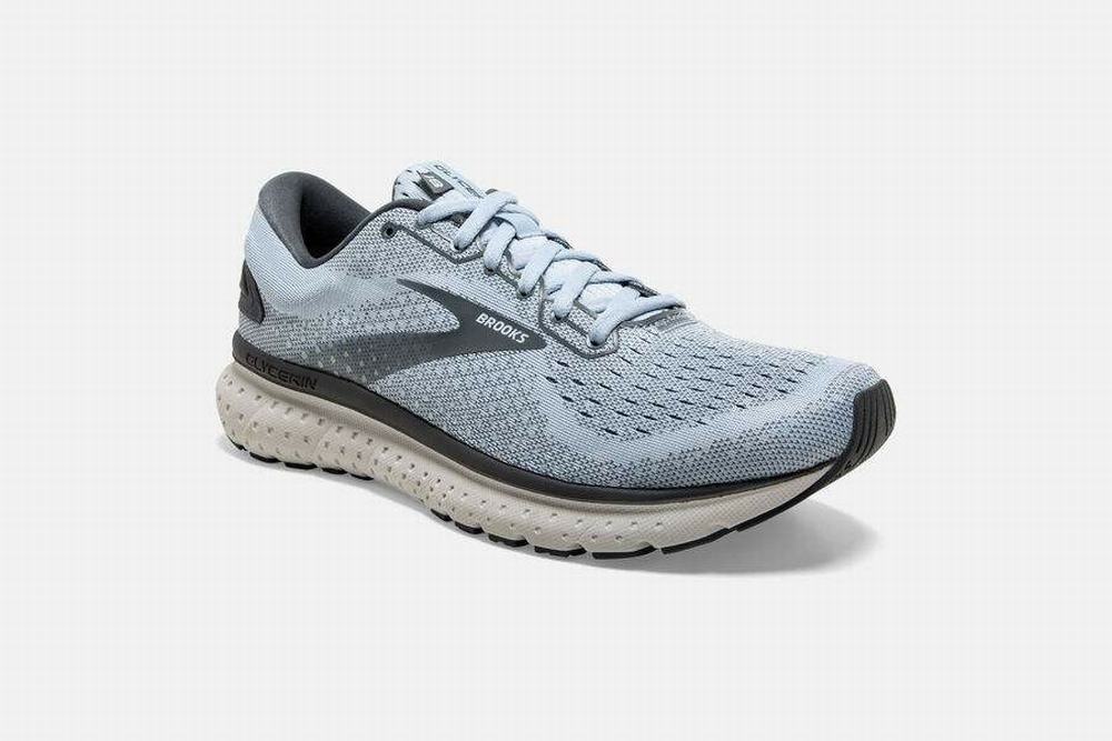 Chaussures Running Brooks Glycerin 18 Bleu Clair / Grise Femme | GMI-52230010