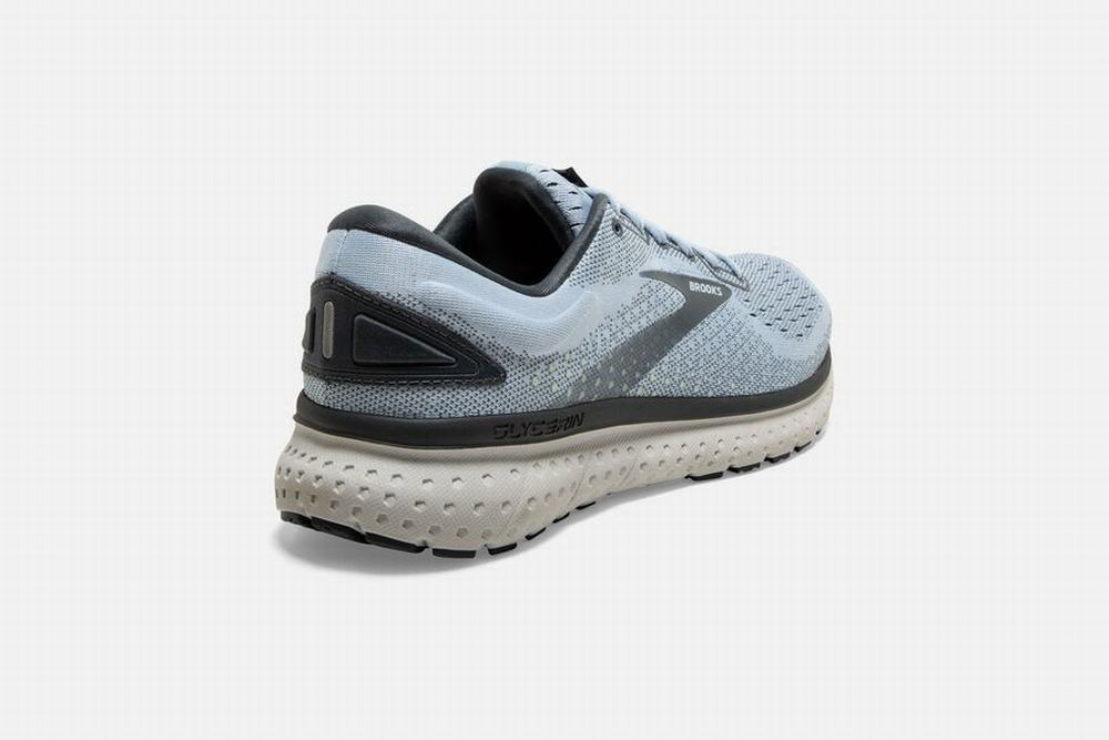 Chaussures Running Brooks Glycerin 18 Bleu Clair / Grise Femme | GMI-52230010