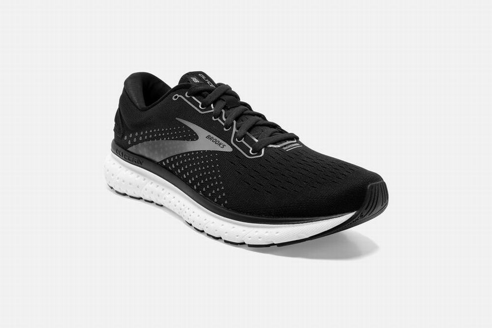 Chaussures Running Brooks Glycerin 18 Noir / Blanche Femme | POM-00564565