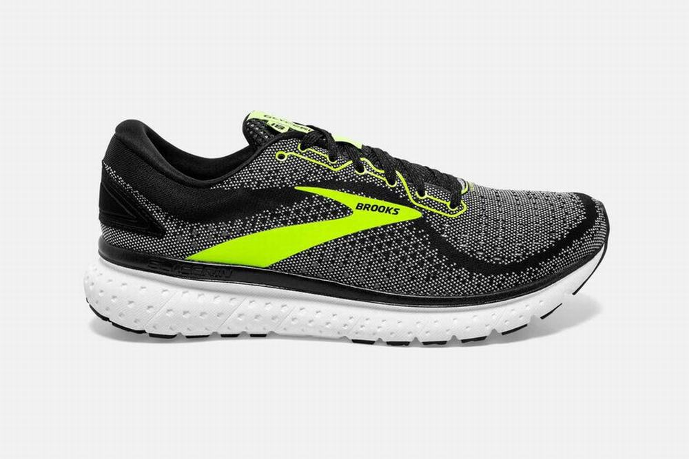 Chaussures Running Brooks Glycerin 18 Noir / Blanche Femme | LLX-31932864