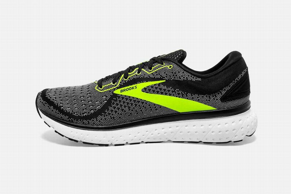 Chaussures Running Brooks Glycerin 18 Noir / Blanche Femme | LLX-31932864