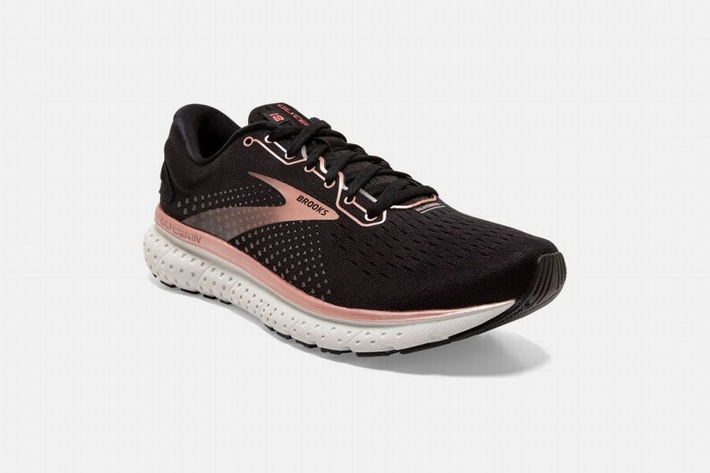 Chaussures Running Brooks Glycerin 18 Noir / Rose / Doré / Grise Femme | VBA-54169648