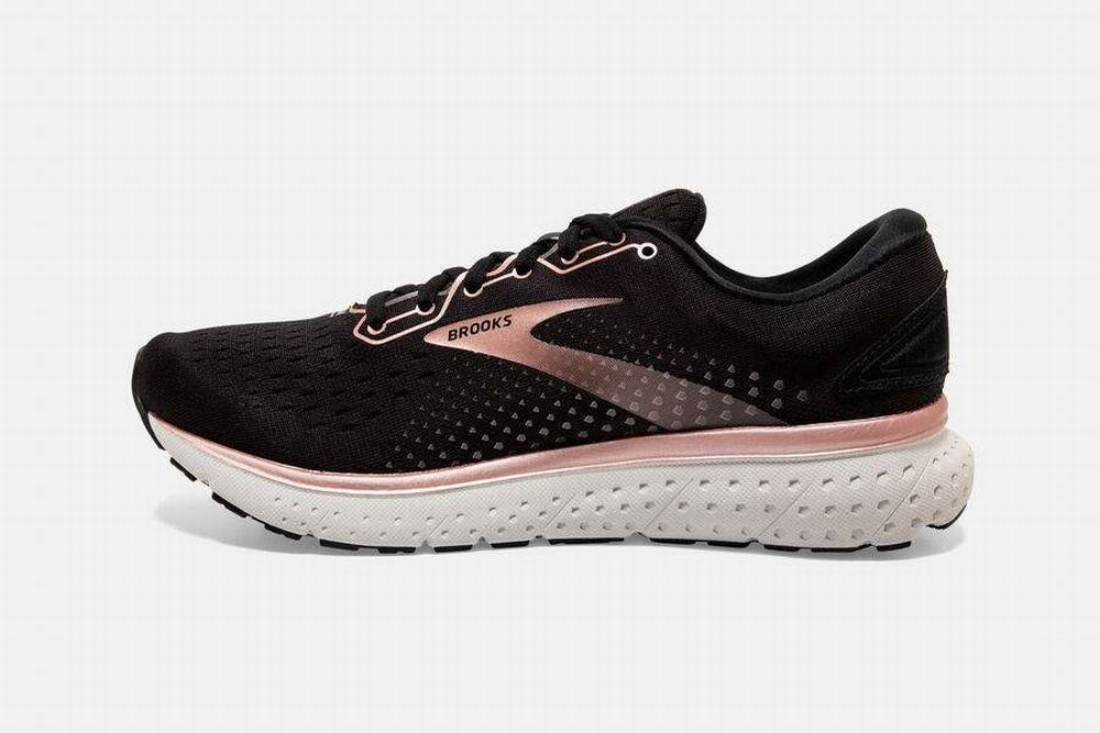 Chaussures Running Brooks Glycerin 18 Noir / Rose / Doré / Grise Femme | VBA-54169648