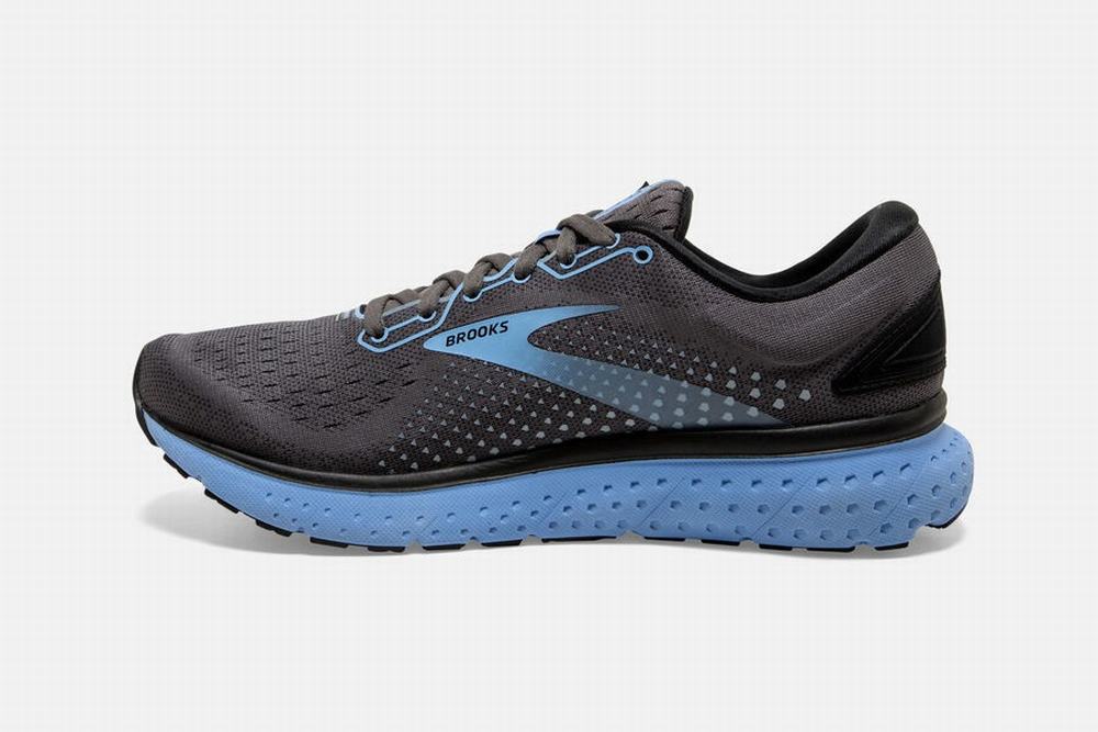 Chaussures Running Brooks Glycerin 18 Noir / Fleur Femme | WAE-16792874