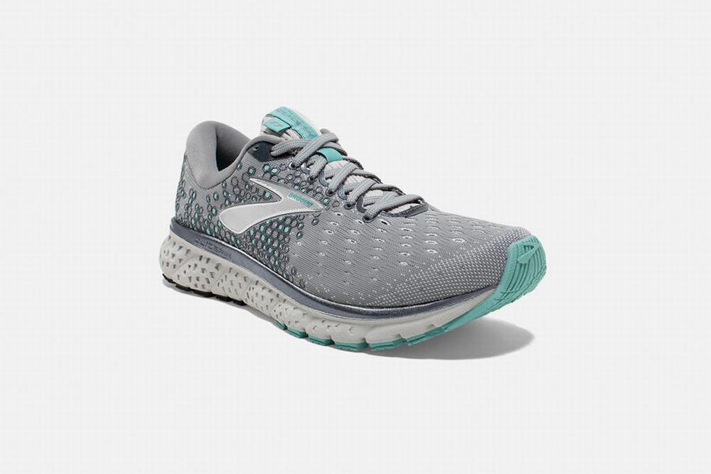 Chaussures Running Brooks Glycerin 17 Grise / Turquoise Clair Femme | DIB-82349806