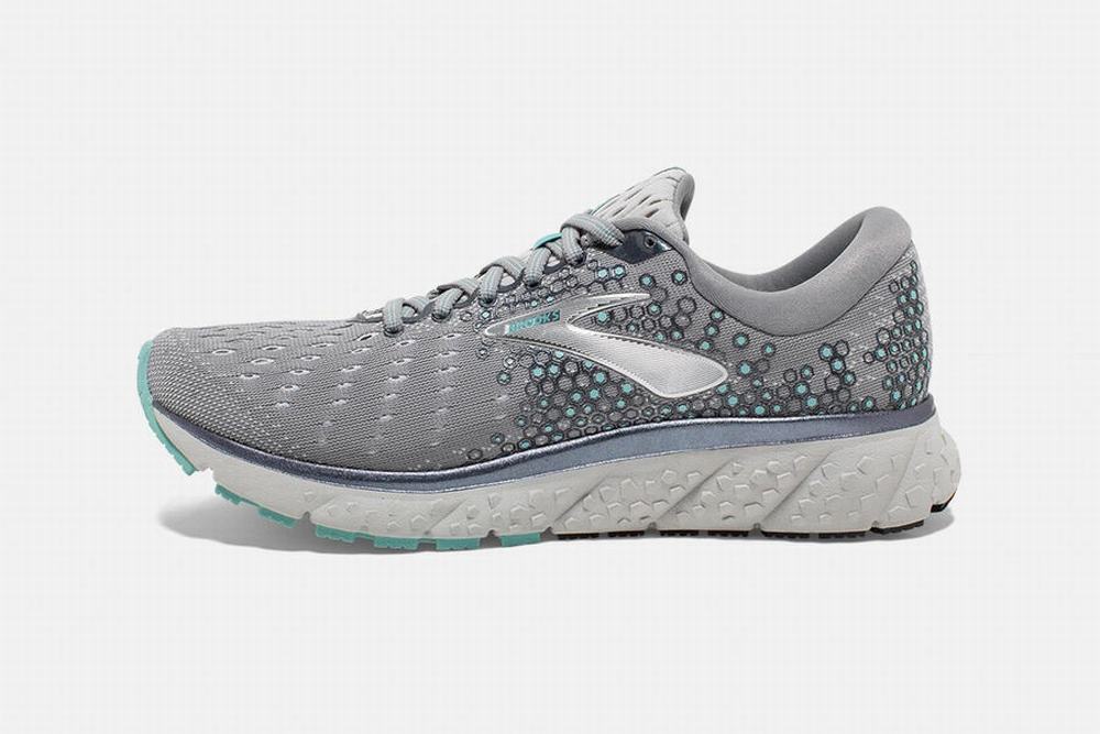 Chaussures Running Brooks Glycerin 17 Grise / Turquoise Clair Femme | DIB-82349806