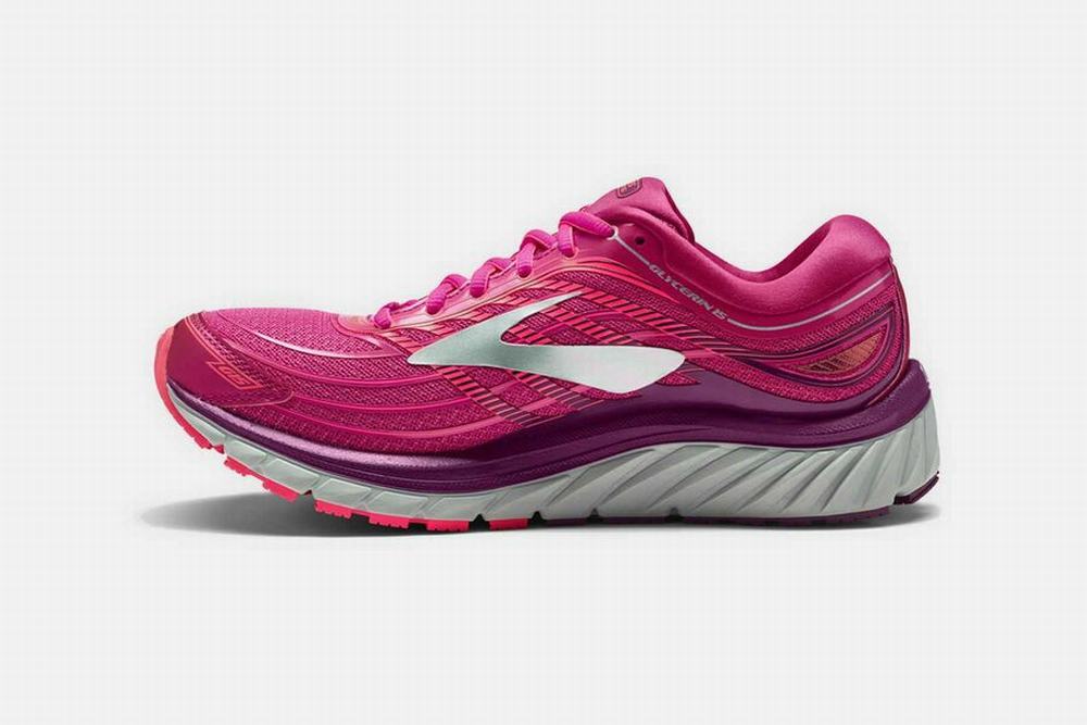 Chaussures Running Brooks Glycerin 15 Rose Femme | HZM-06110440