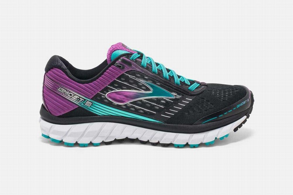 Chaussures Running Brooks Ghost 9 Noir / Violette Femme | XSQ-67304127