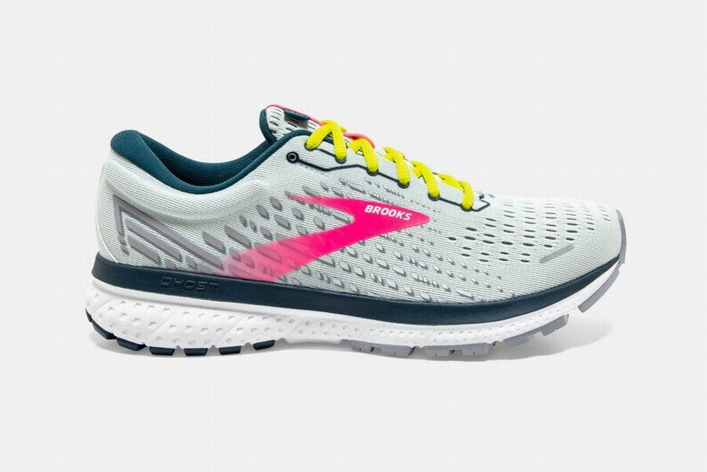 Chaussures Running Brooks Ghost 13 Blanche / Rose Femme | PSA-48737247