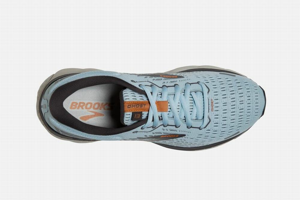 Chaussures Running Brooks Ghost 13 Bleu Clair / Noir / Blanche Femme | CSZ-40070668