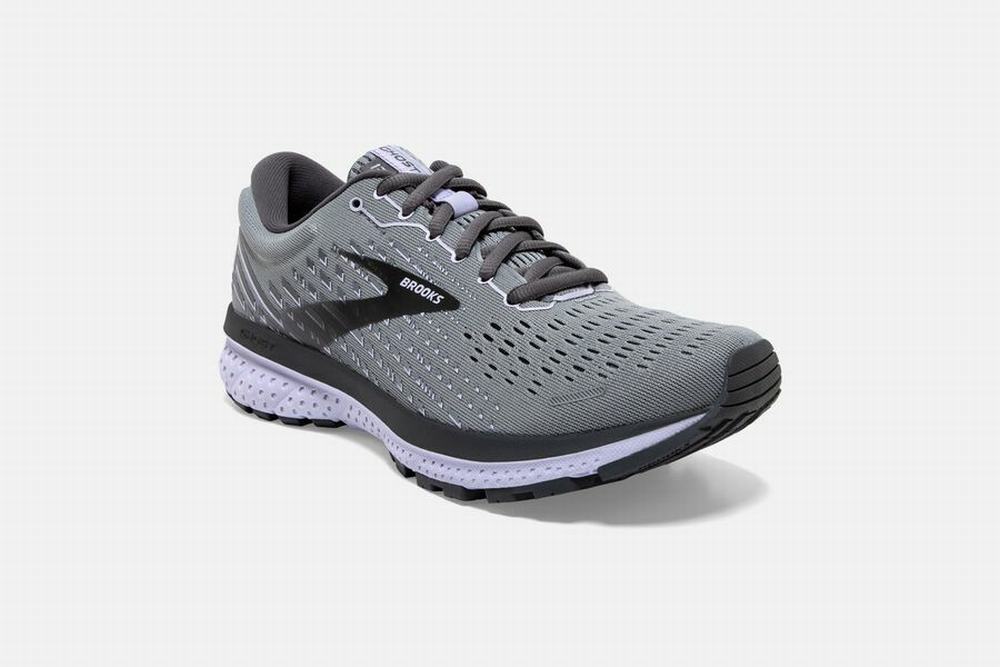 Chaussures Running Brooks Ghost 13 Grise / Noir / Violette Femme | QLR-75115787