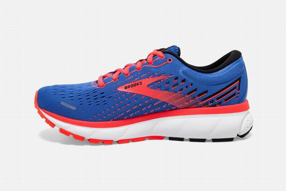 Chaussures Running Brooks Ghost 13 Bleu / Corail / Blanche Femme | FSV-85347529