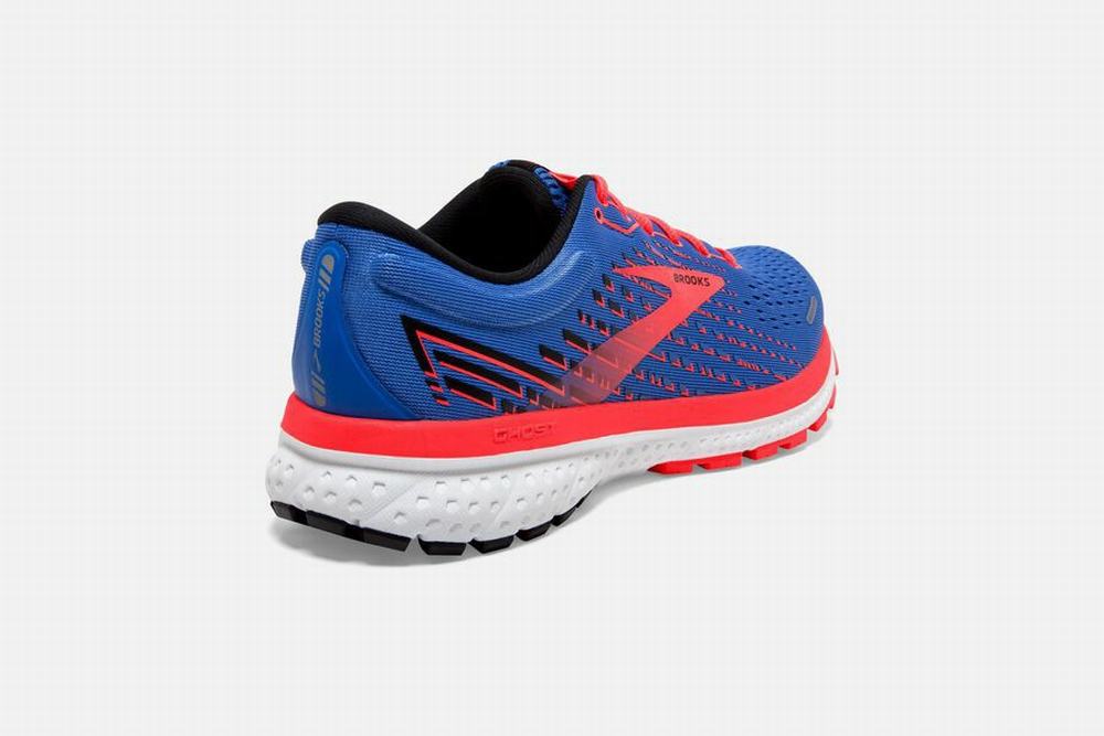 Chaussures Running Brooks Ghost 13 Bleu / Corail / Blanche Femme | FSV-85347529