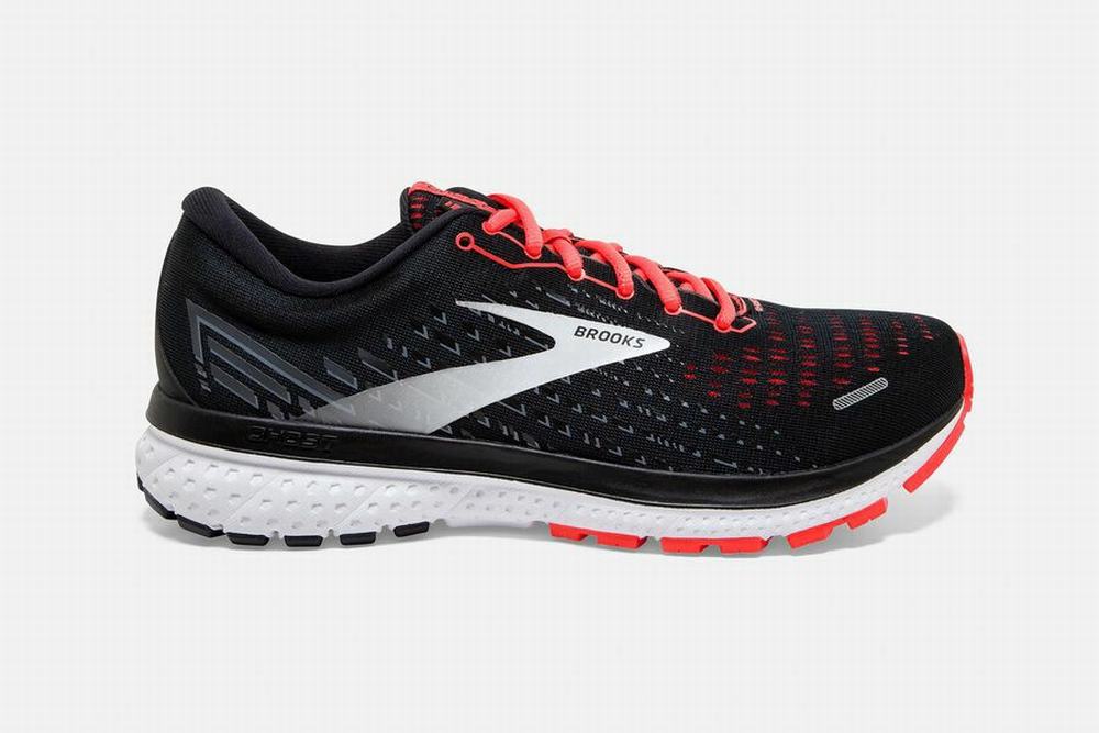 Chaussures Running Brooks Ghost 13 Noir / Corail Femme | AHX-49587701