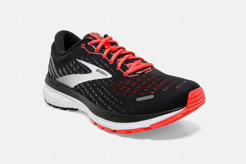 Chaussures Running Brooks Ghost 13 Noir / Corail Femme | AHX-49587701