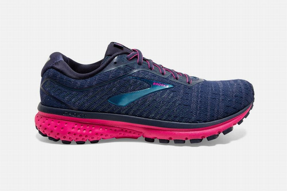 Chaussures Running Brooks Ghost 12 Bleu Marine Femme | LUU-24177846