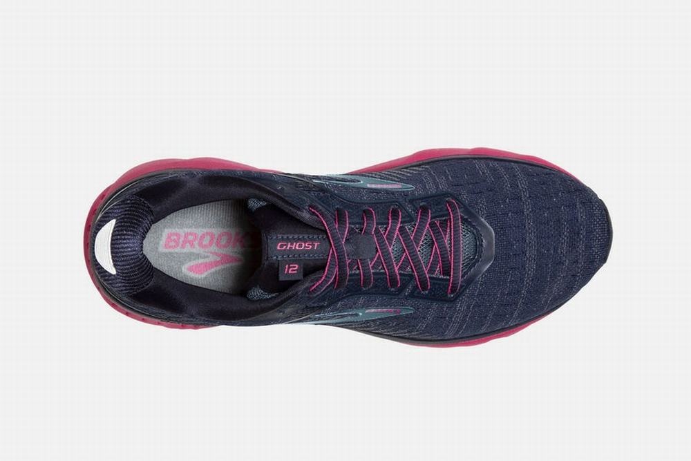 Chaussures Running Brooks Ghost 12 Bleu Marine Femme | LUU-24177846