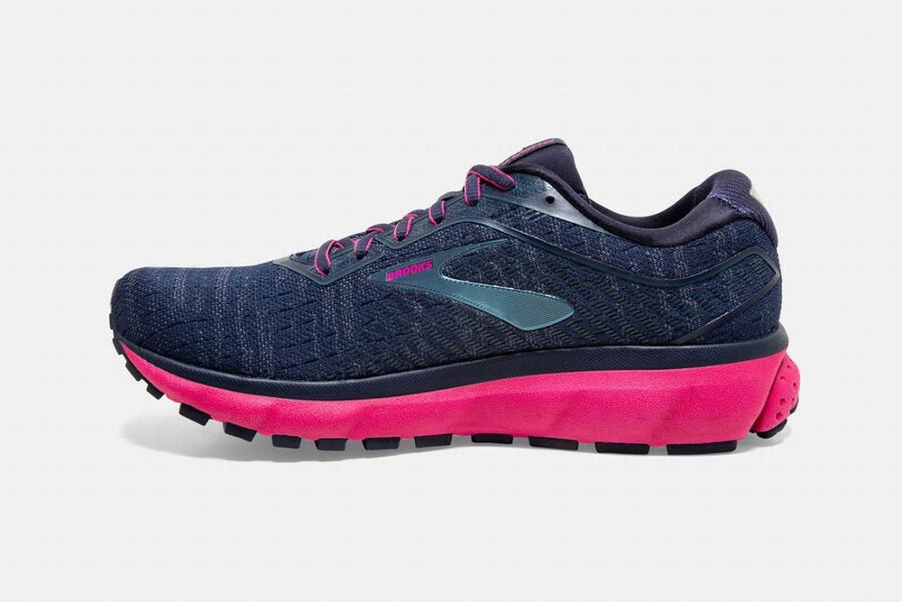 Chaussures Running Brooks Ghost 12 Bleu Marine Femme | LUU-24177846