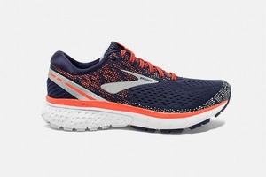 Chaussures Running Brooks Ghost 11 Bleu Marine / Corail Femme | JBB-37184056