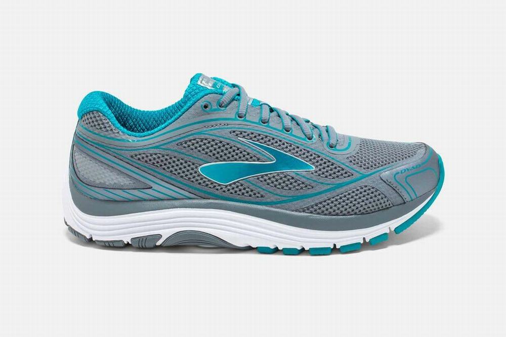 Chaussures Running Brooks Dyad 9 Grise / Bleu Femme | YZT-71714523