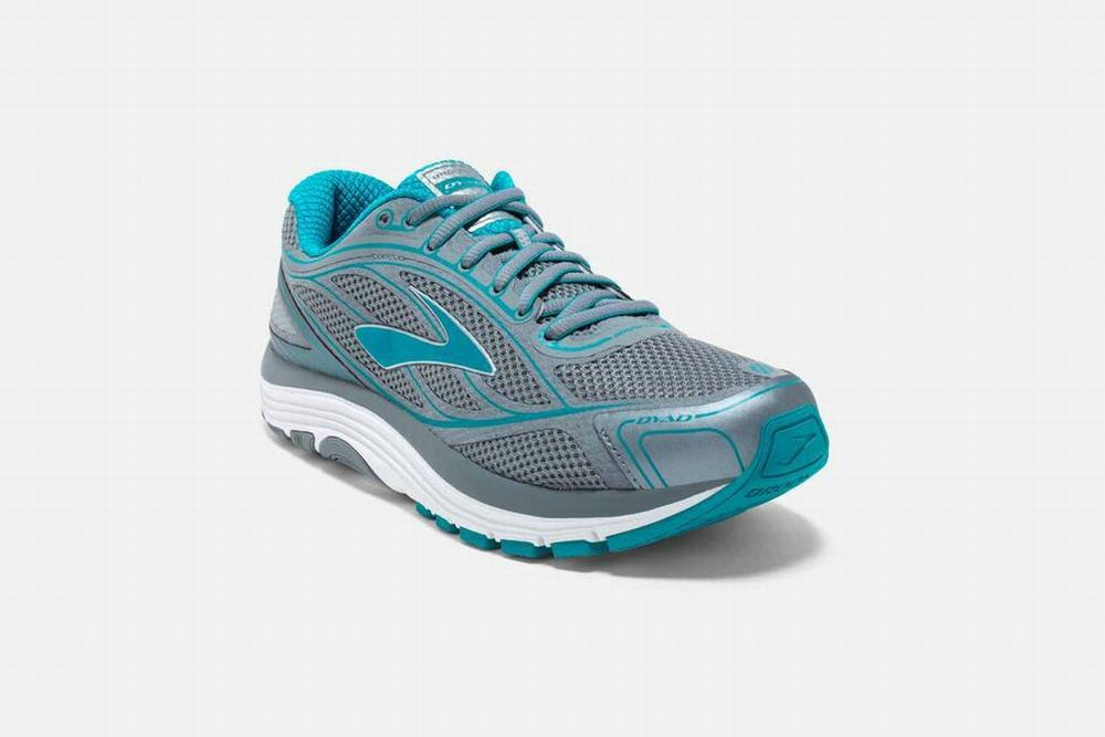 Chaussures Running Brooks Dyad 9 Grise / Bleu Femme | YZT-71714523