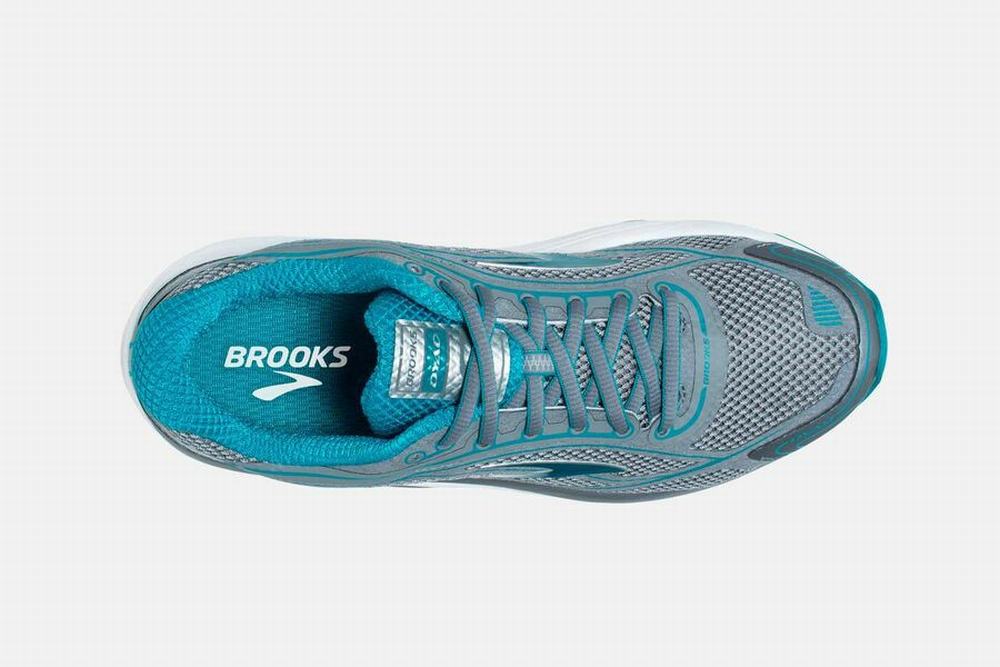 Chaussures Running Brooks Dyad 9 Grise / Bleu Femme | YZT-71714523