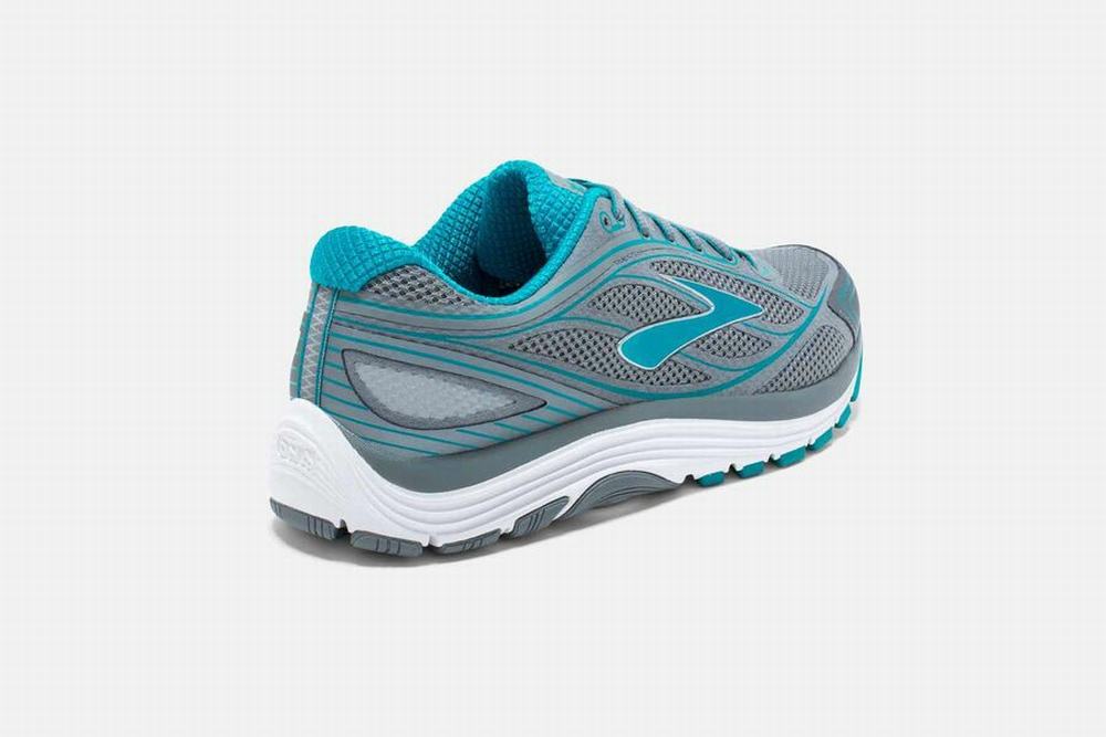 Chaussures Running Brooks Dyad 9 Grise / Bleu Femme | YZT-71714523