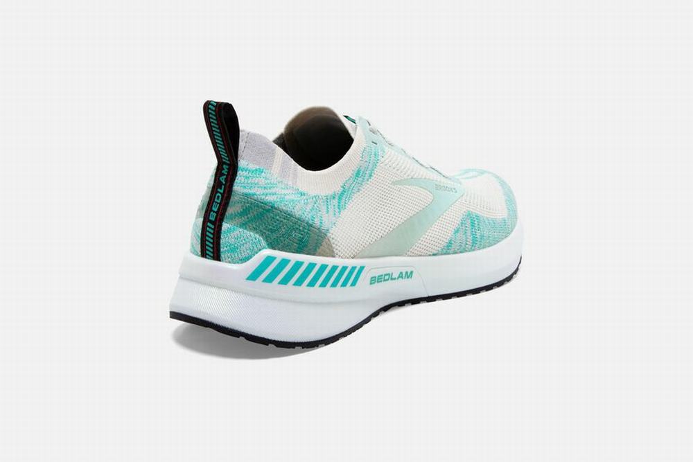 Chaussures Running Brooks Bedlam 3 Blanche / Vert Femme | SFN-13499944