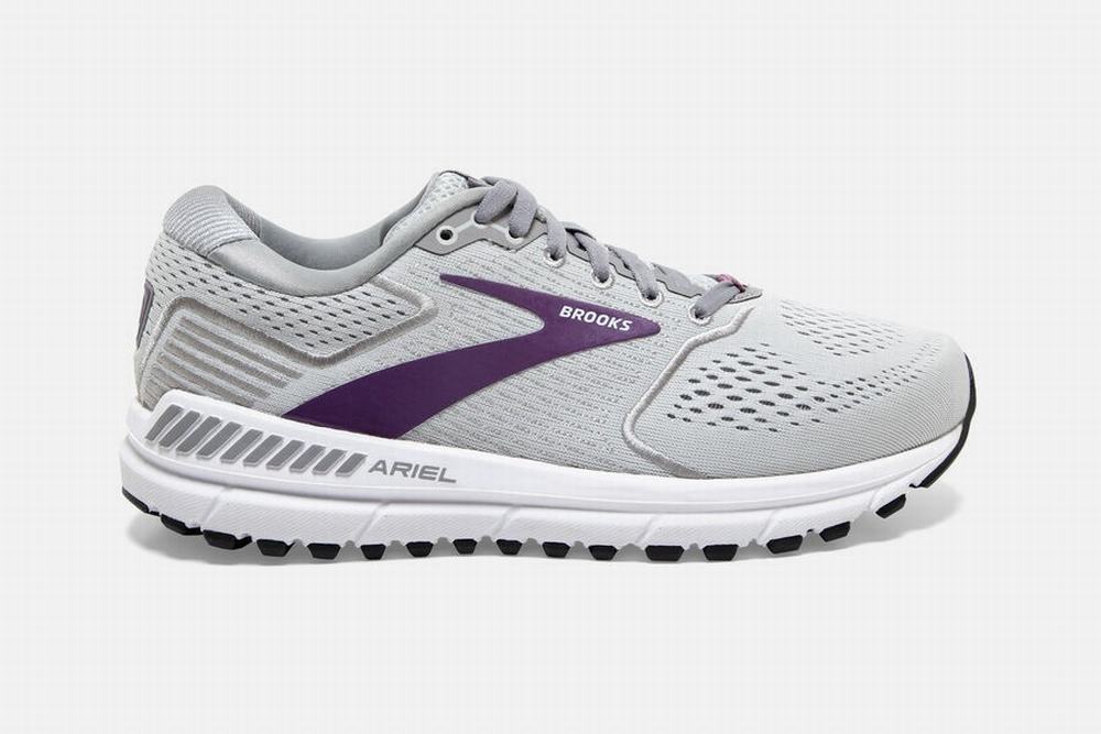 Chaussures Running Brooks Ariel 20 Grise / Violette Femme | CSH-29159172