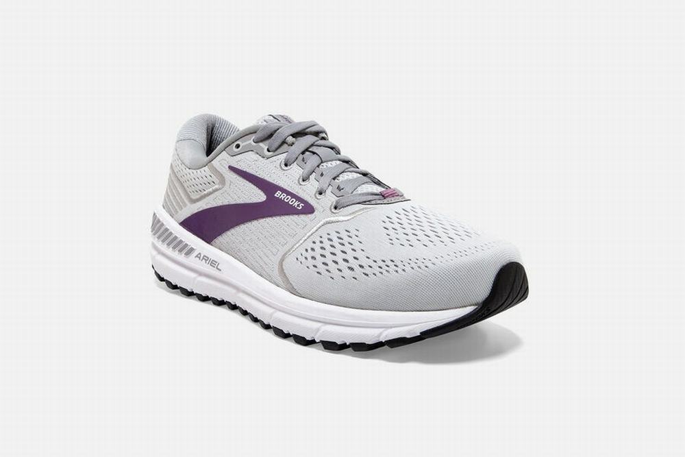 Chaussures Running Brooks Ariel 20 Grise / Violette Femme | CSH-29159172