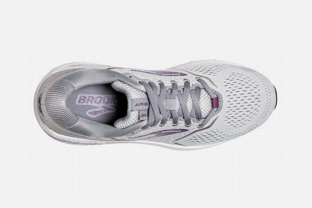 Chaussures Running Brooks Ariel 20 Grise / Violette Femme | CSH-29159172