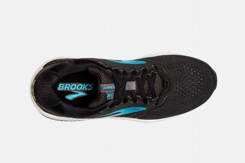 Chaussures Running Brooks Ariel 20 Noir / Bleu Femme | DDG-67912436