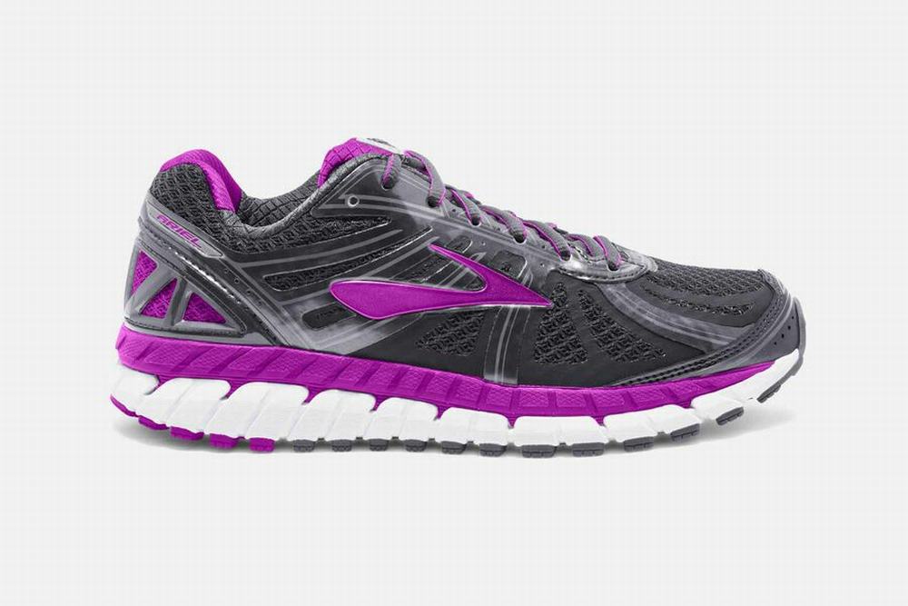 Chaussures Running Brooks Ariel 16 Grise Foncé / Violette Femme | MRW-10211619