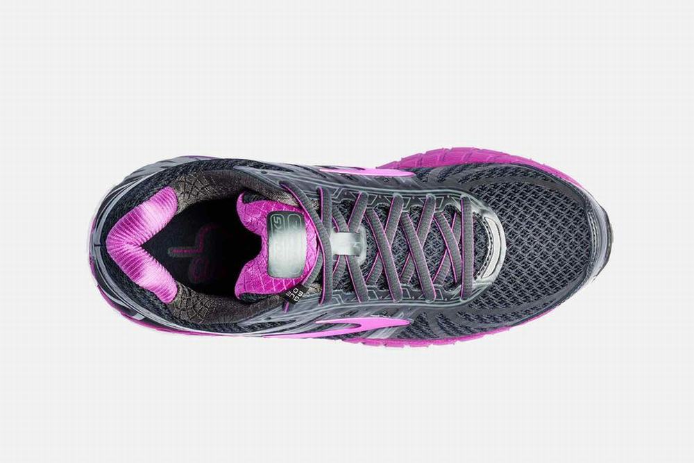 Chaussures Running Brooks Ariel 16 Grise Foncé / Violette Femme | MRW-10211619