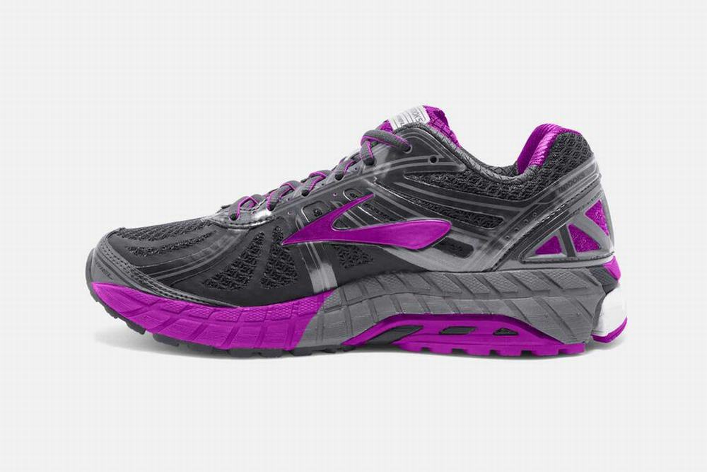 Chaussures Running Brooks Ariel 16 Grise Foncé / Violette Femme | MRW-10211619