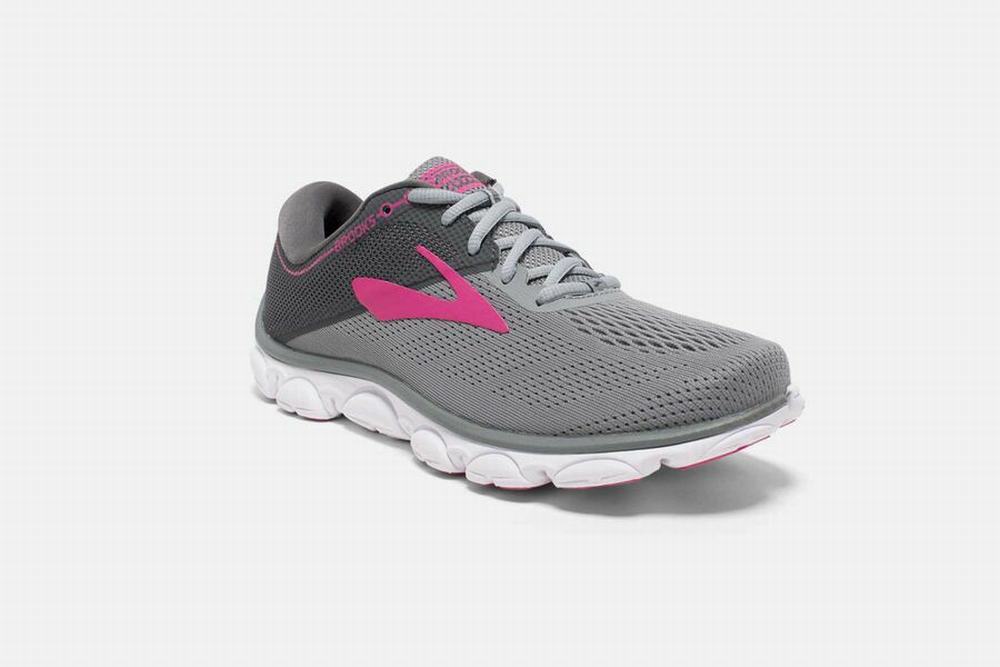 Chaussures Running Brooks Anthem 3 Grise / Rose Femme | MKK-18661975