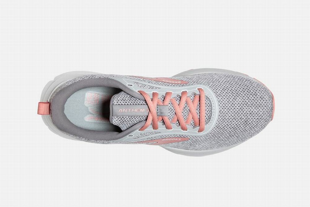 Chaussures Running Brooks Anthem 3 Blanche / Corail Femme | JRQ-69907569