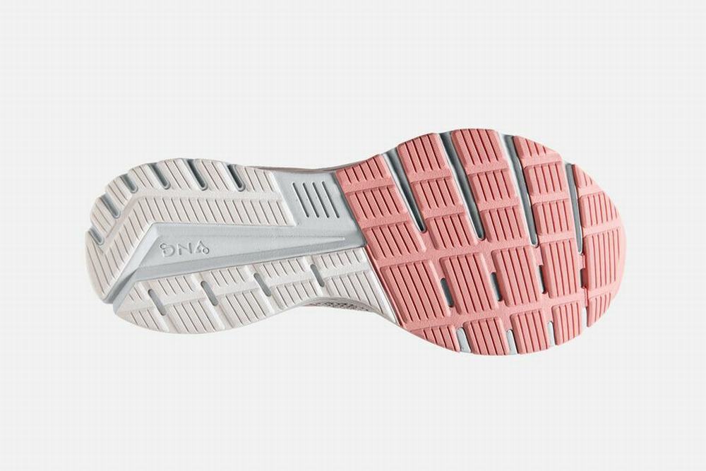 Chaussures Running Brooks Anthem 3 Blanche / Corail Femme | JRQ-69907569