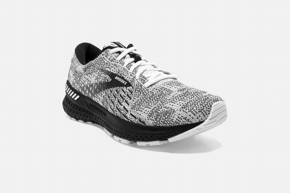 Chaussures Running Brooks Adrenaline GTS 21 Blanche / Grise / Noir Femme | ADX-13876473