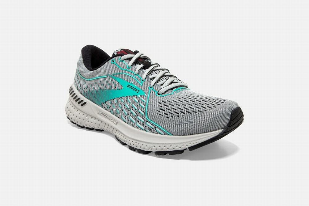 Chaussures Running Brooks Adrenaline GTS 21 Grise / Noir Femme | YFU-24539005